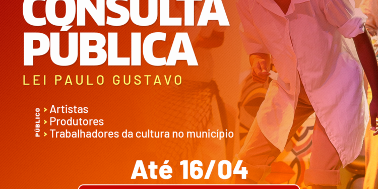 Consulta pública sobre recursos da Lei Paulo Gustavo em Lauro de Freitas termina neste domingo (16)
